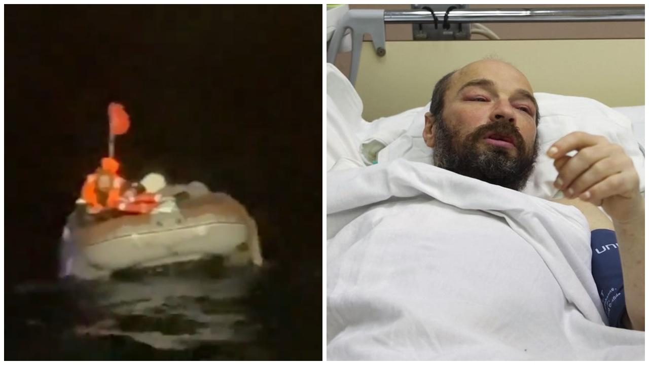 一家3男海上漂流67日僅一人生還，缺水缺糧暴減50公斤。(X)