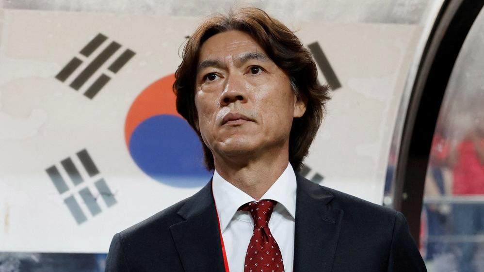 南韓國家隊主帥洪明甫。(路透社)