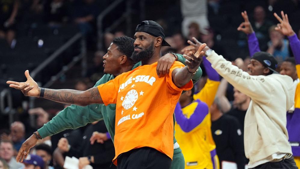 勒邦占士準備新季NBA開鑼。(路透社)