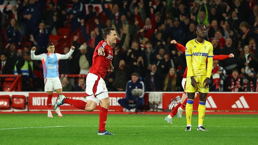 基斯活特為森林攻入唯一入球。(路透社)