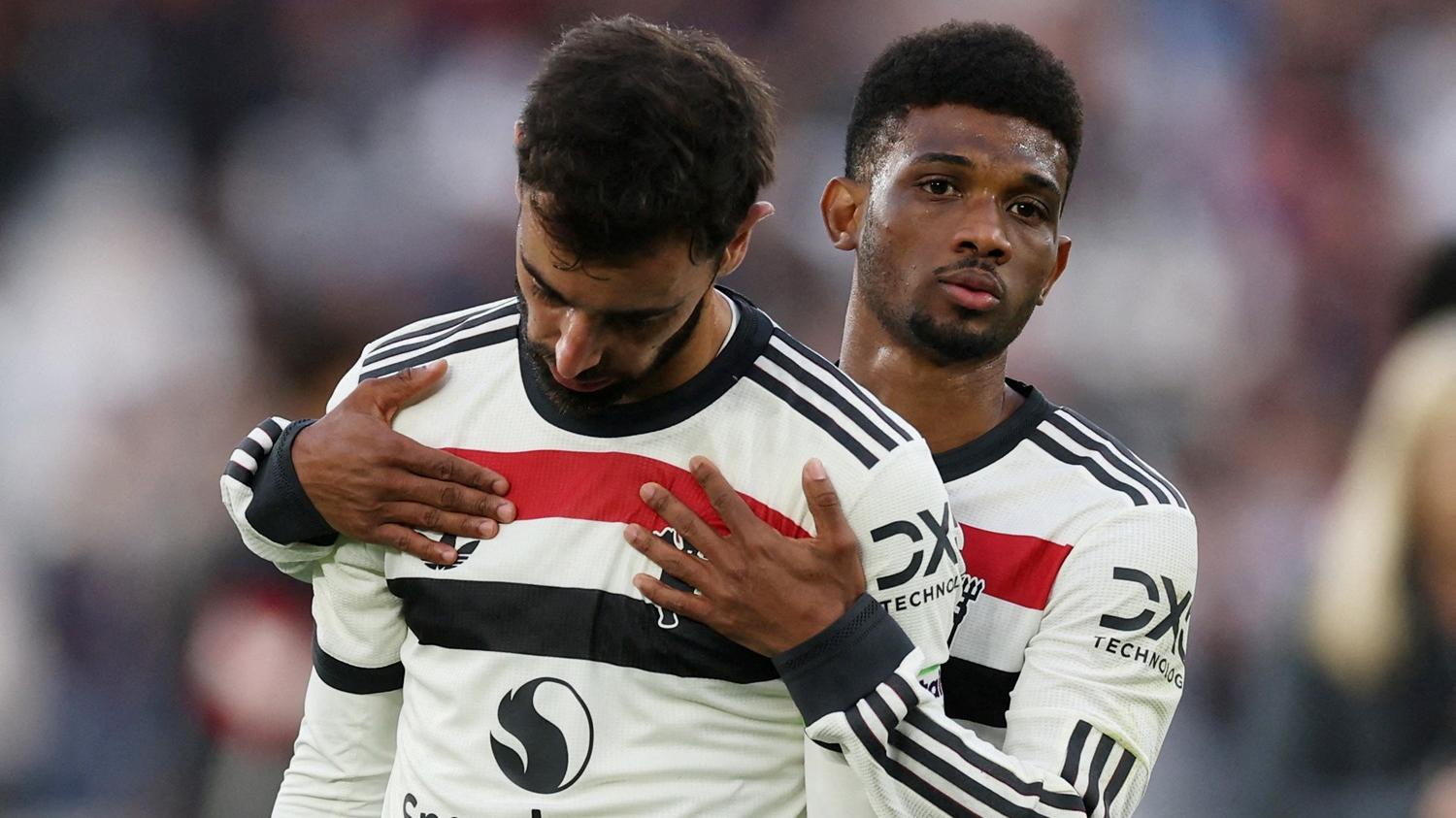 曼聯作客補時輸12碼不敵韋斯咸。(路透社)