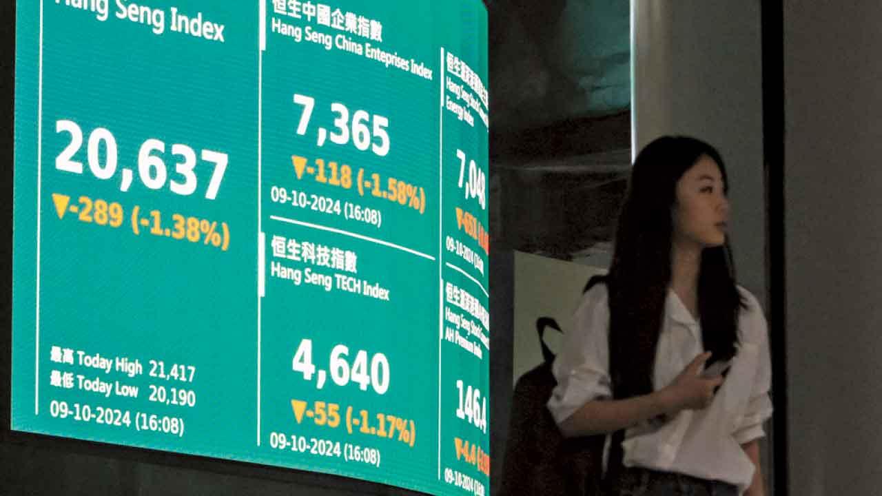 A股跌凸 港股乏力彈  分析：H股大升浪已完