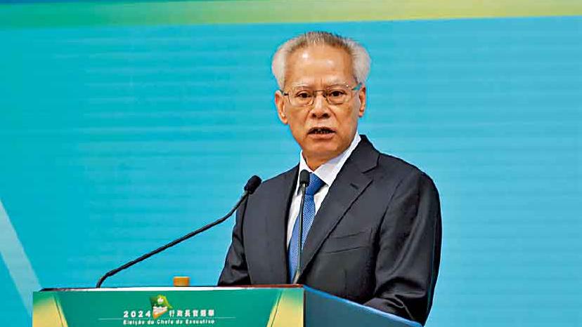 澳門特首選舉岑浩輝高票當選 李家超祝賀冀優勢互補互利共贏