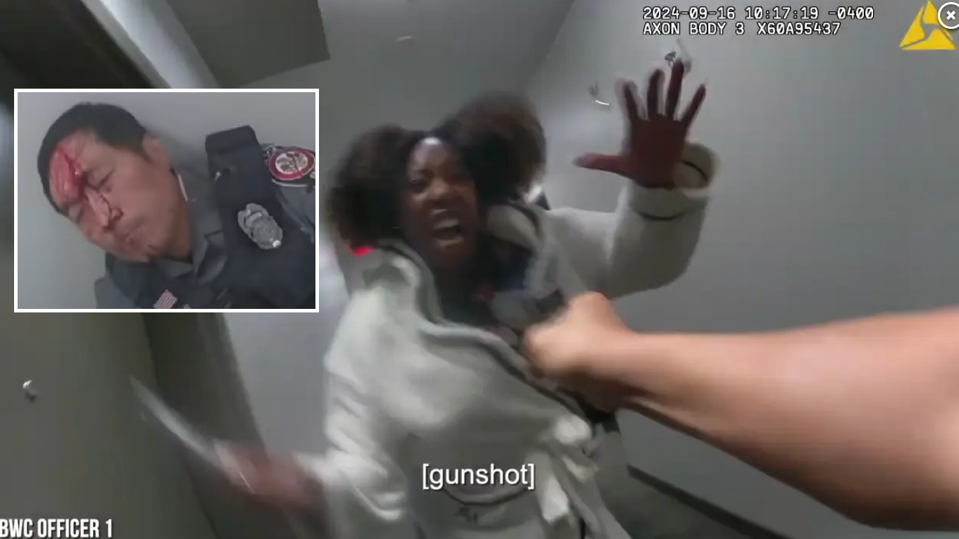 華裔警捱斬流血披面 3槍轟斃黑人女籃球員 事發片段曝光(有片慎入)