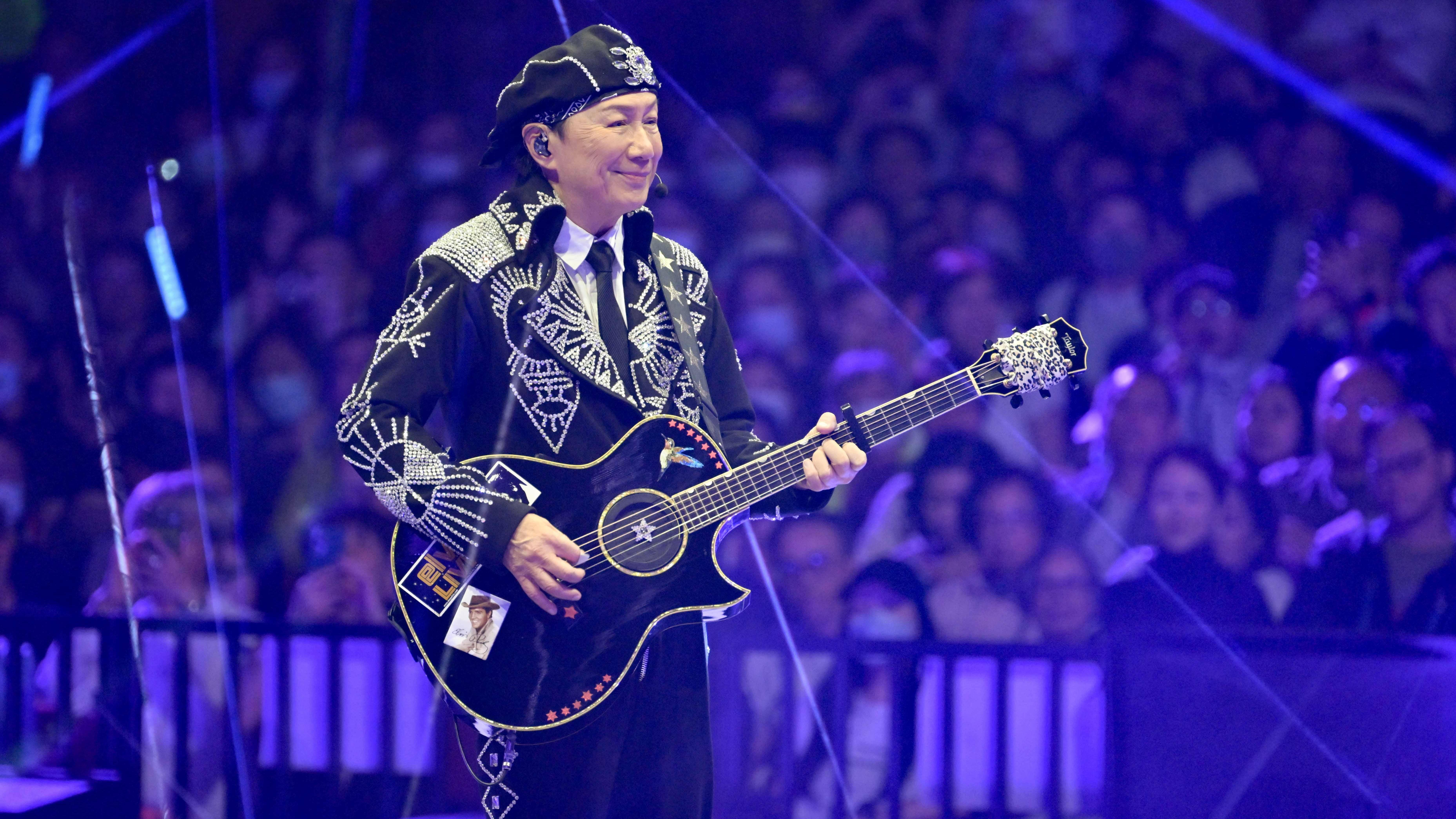 「歌神」許冠傑今年初在港開演唱會，全場爆滿。(資料圖片)