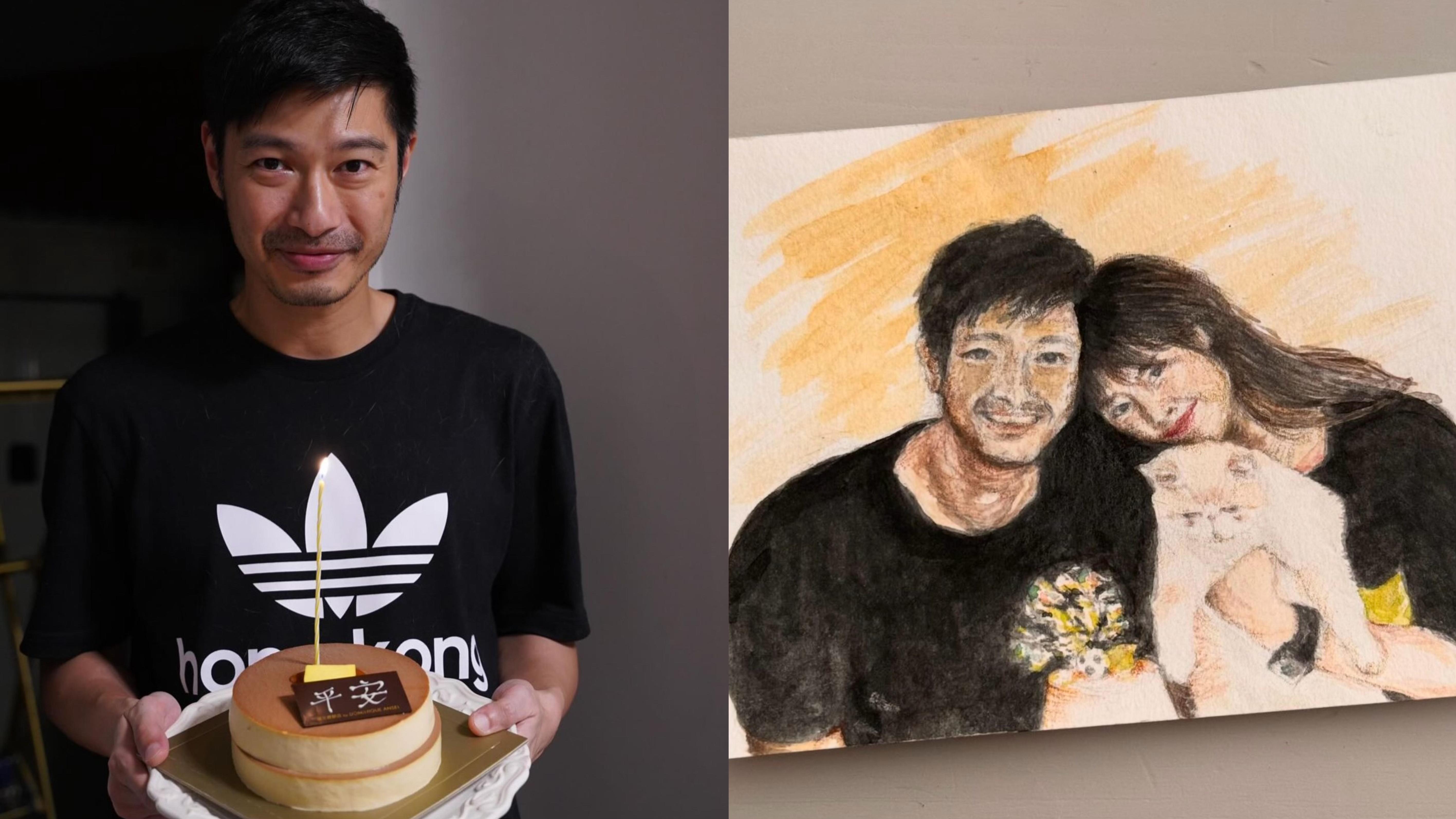 王宗堯獄中渡過46歲生日 親畫溫馨全家福送老婆