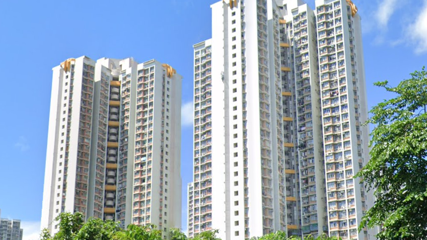 天水圍居屋天愛苑河畔景兩房戶，最新以1.05萬元租出，呎租24元。