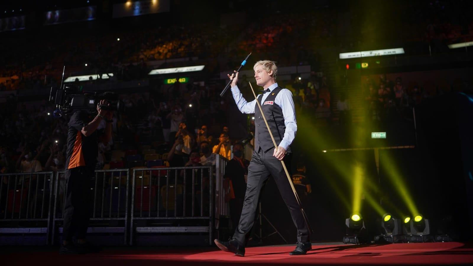 曾出席香港世界桌球大師賽的羅拔臣，稱香港可以取得長遠主辦資格。(資料圖片)