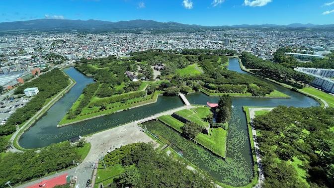 北海道函館的人氣景點五稜郭塔。(互聯網)