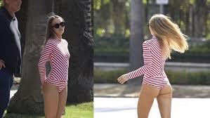 尊尼特普囡囡Lily-Rose Depp街頭露股拍寫真