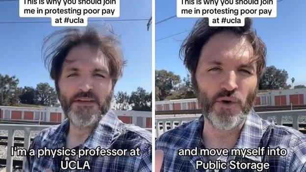 麥基翁教授在TikTok上傳影片，公開他的困境。(互聯網)