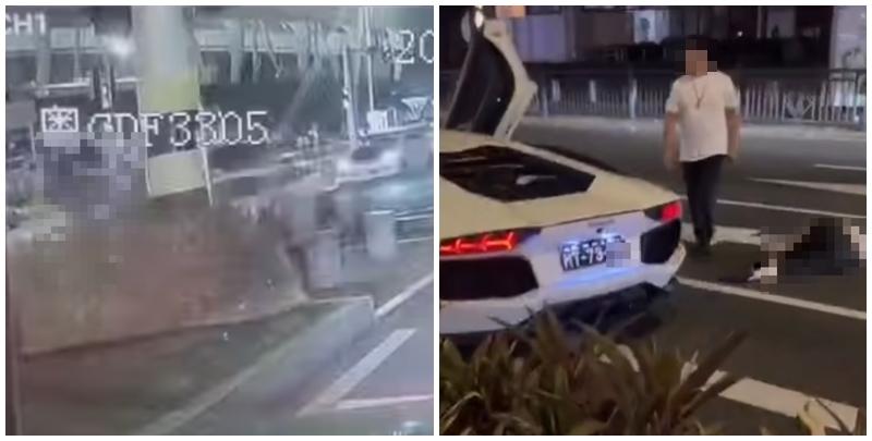 18歲澳門女於珠海過馬路期間被一輛林寶堅尼撞倒，當場不治。(澳門高登起底組fb)