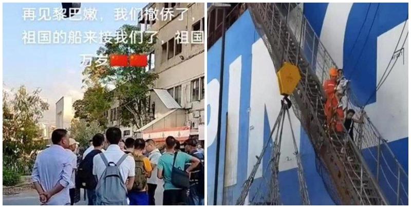 從黎巴嫩首都貝魯特撤往塞浦路斯，及後坐包機返回北京的李先生向內媒表示，這次撤僑令他一生難忘，當時他「上午於工地接通知，下午就撤離」，抵達塞浦路斯港口後，眾人齊唱國歌。