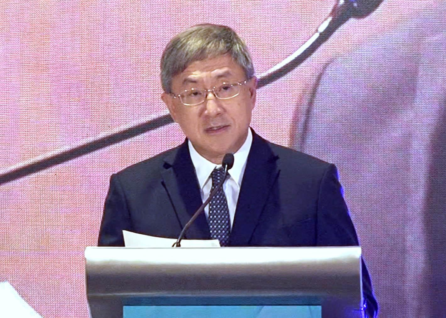 政務司副司長卓永興出席由懲教署主辦的第42屆亞洲及太平洋懲教首長會議開幕典禮致辭 (港台圖片)