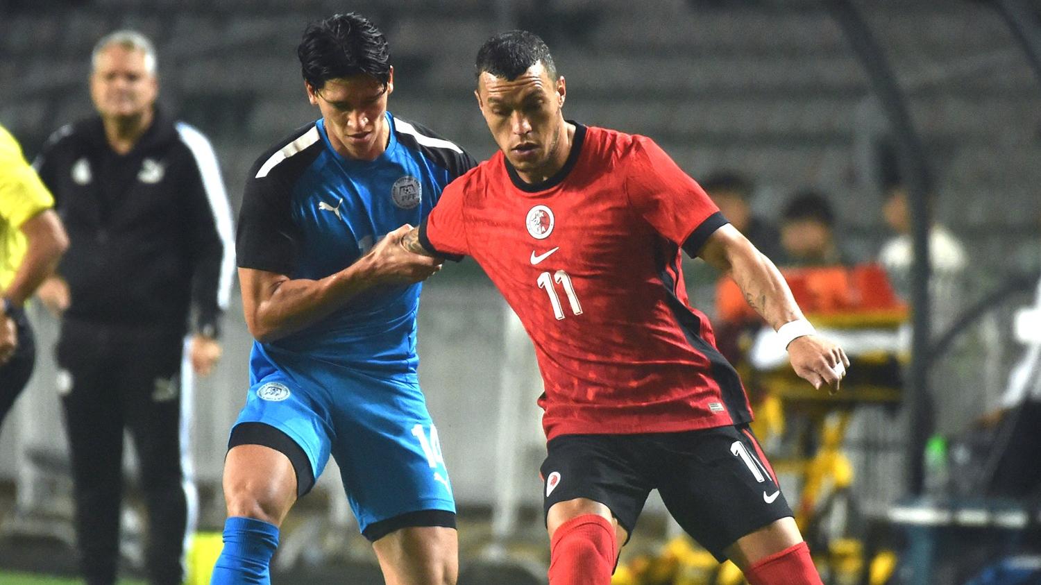 香港隊上星期在主場擊敗菲律賓。(新華社)