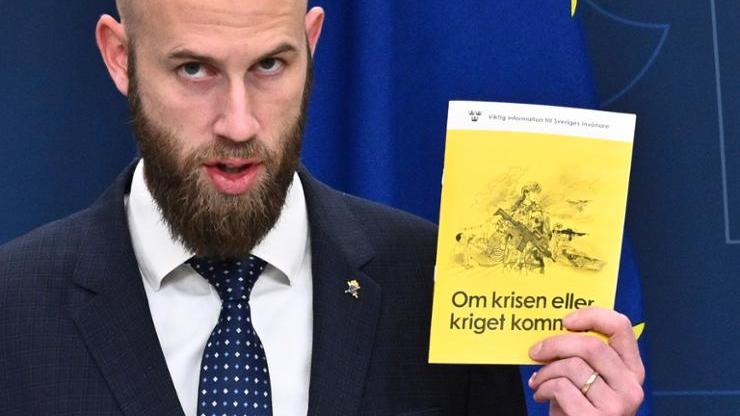 瑞典分發520萬份民防手冊，為武裝襲擊危機做好準備。(X)