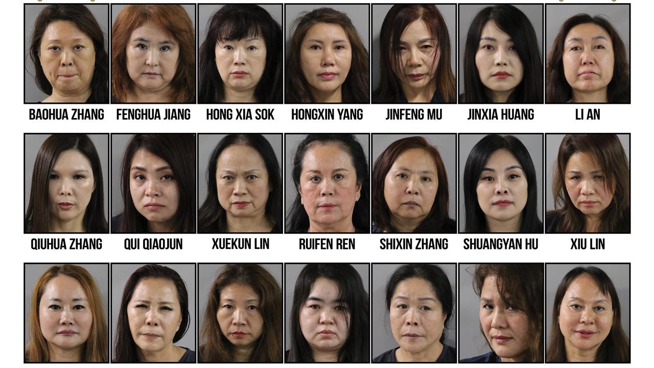 佛州公布21名涉賣淫華女，內地網民驚嘆「重口味」。(X)