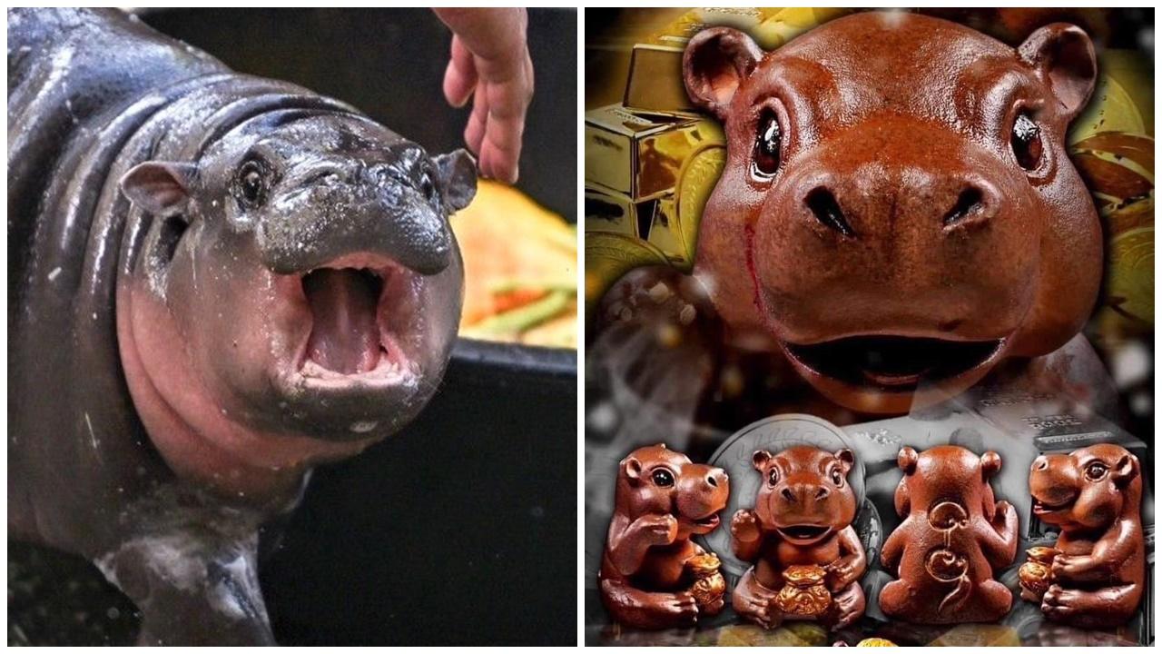 河馬B「彈跳豬」爆紅，佛寺製成佛牌還經僧侶加持惹爭議。