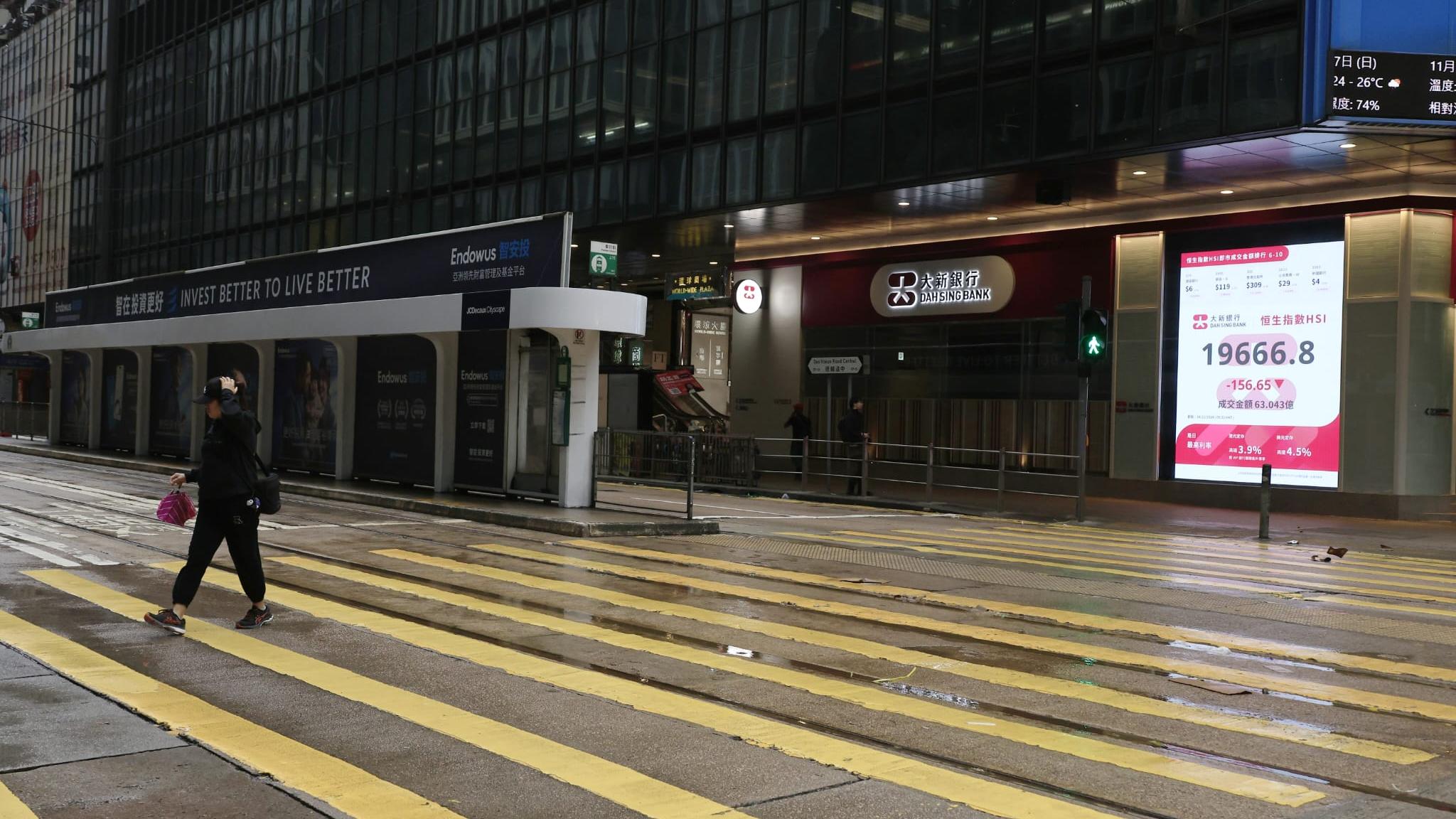 恒生指數｜恒指｜港股｜港交所｜打風不停市