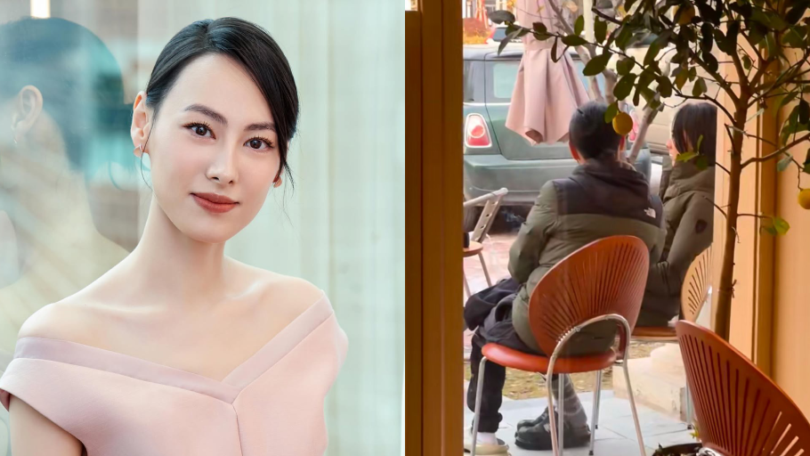 梁洛施疑爆新戀情？　被網民捕獲與45歲導演馬浴柯現身咖啡店