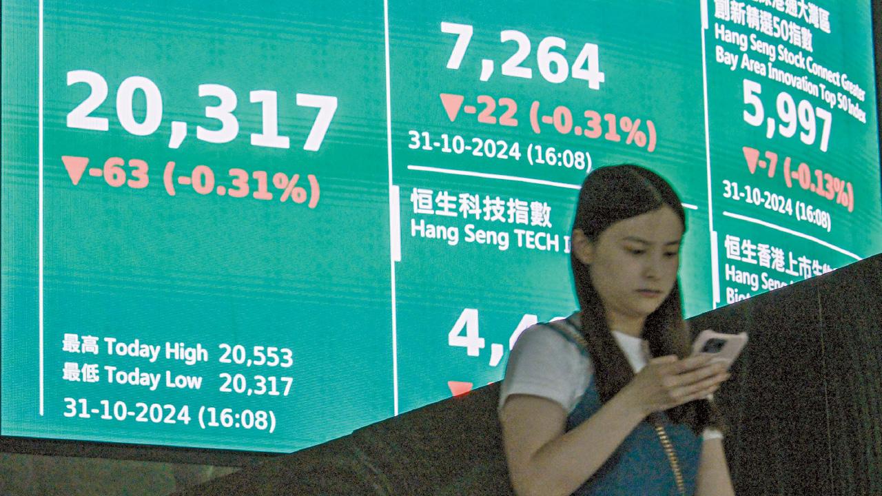 11月看中美變數 10月港股狂升暴跌後 二萬關前整固