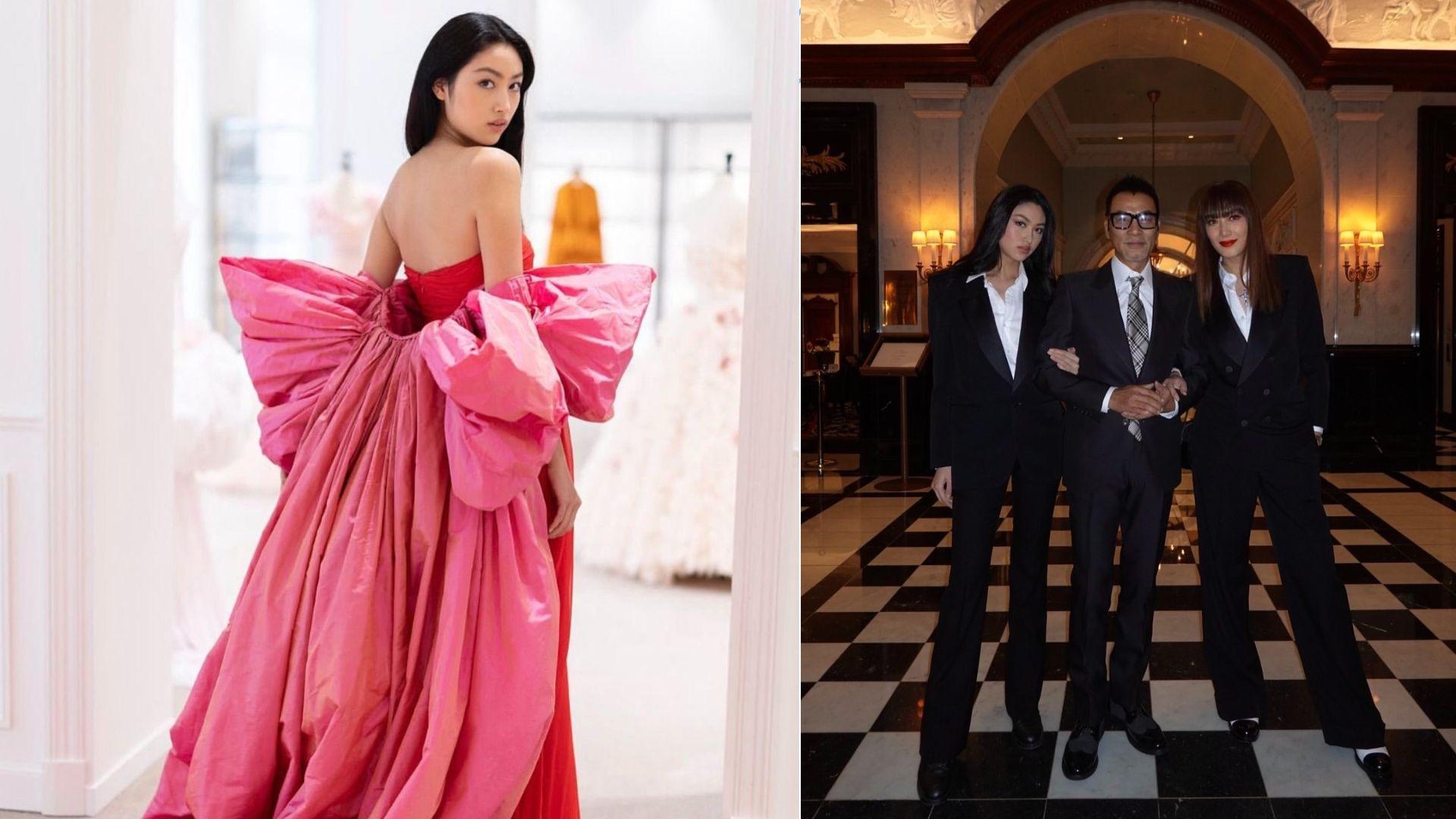 任達華琦琦愛女出席巴黎名媛舞會 19歲任晴佳率先試裝專揀鮮艷禮服