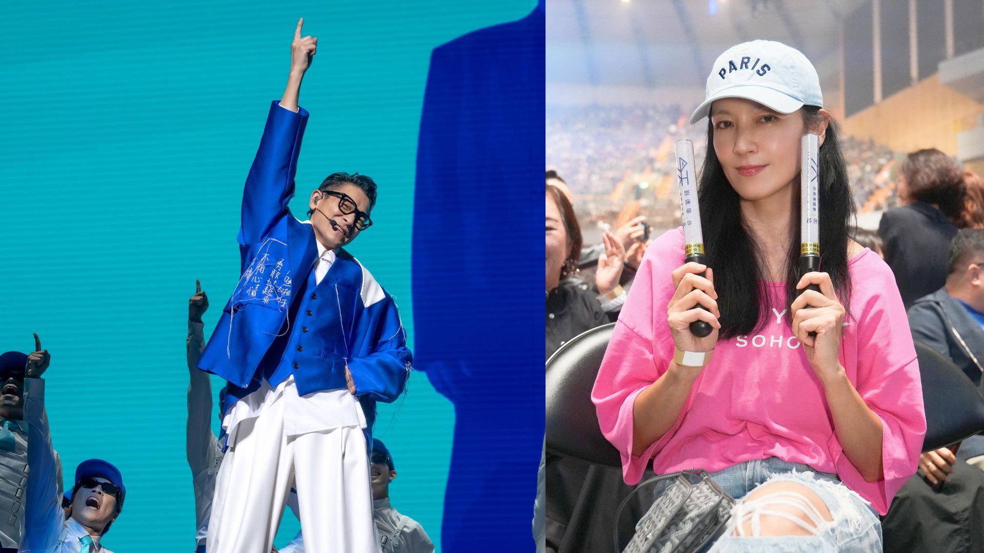 劉德華11年後再攻台北小巨蛋 昔日銀幕拍檔林熙蕾台下捧場