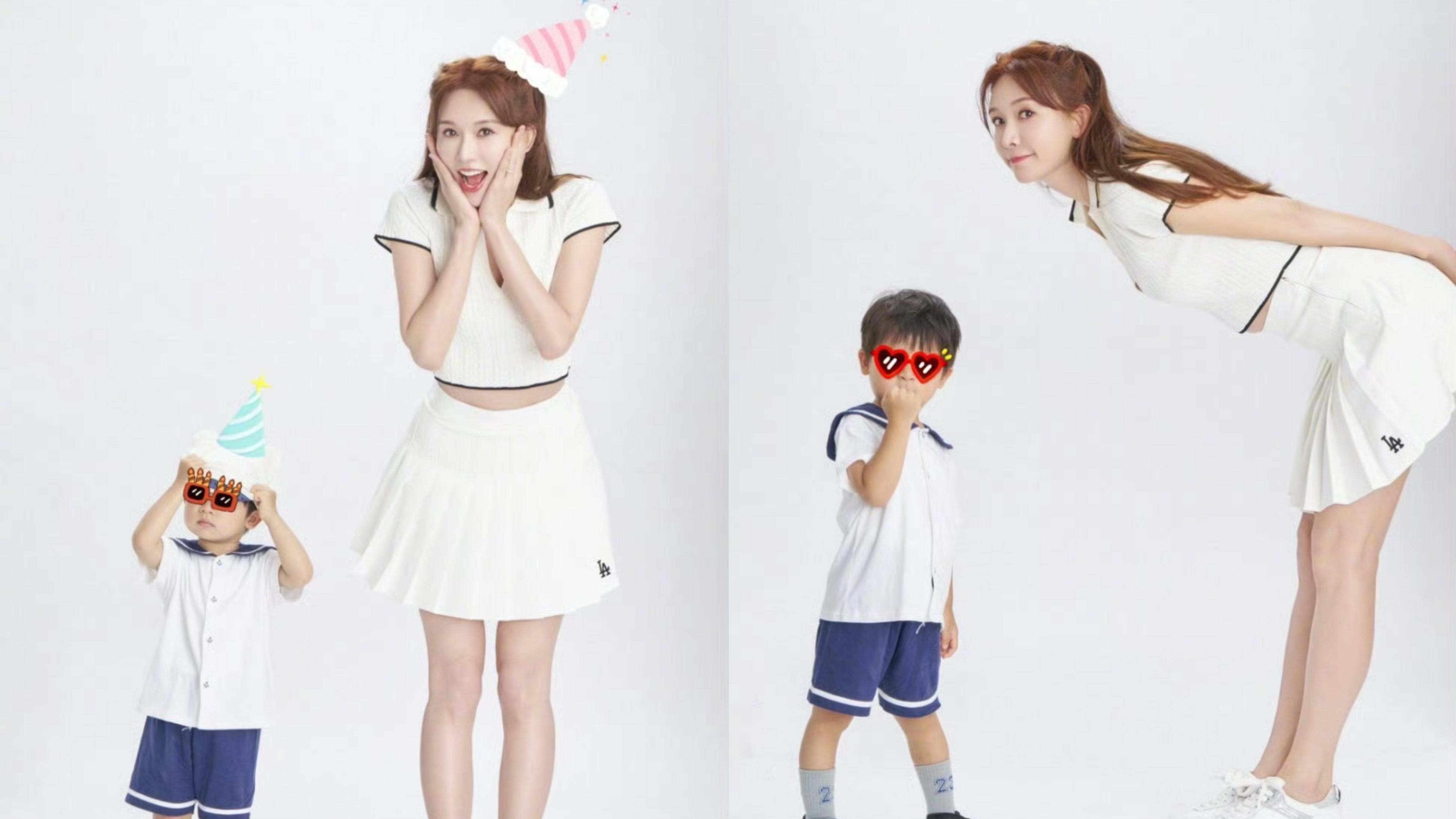 林志玲50歲生日曬白滑長腿 兩歲囝囝激罕現身勁高大