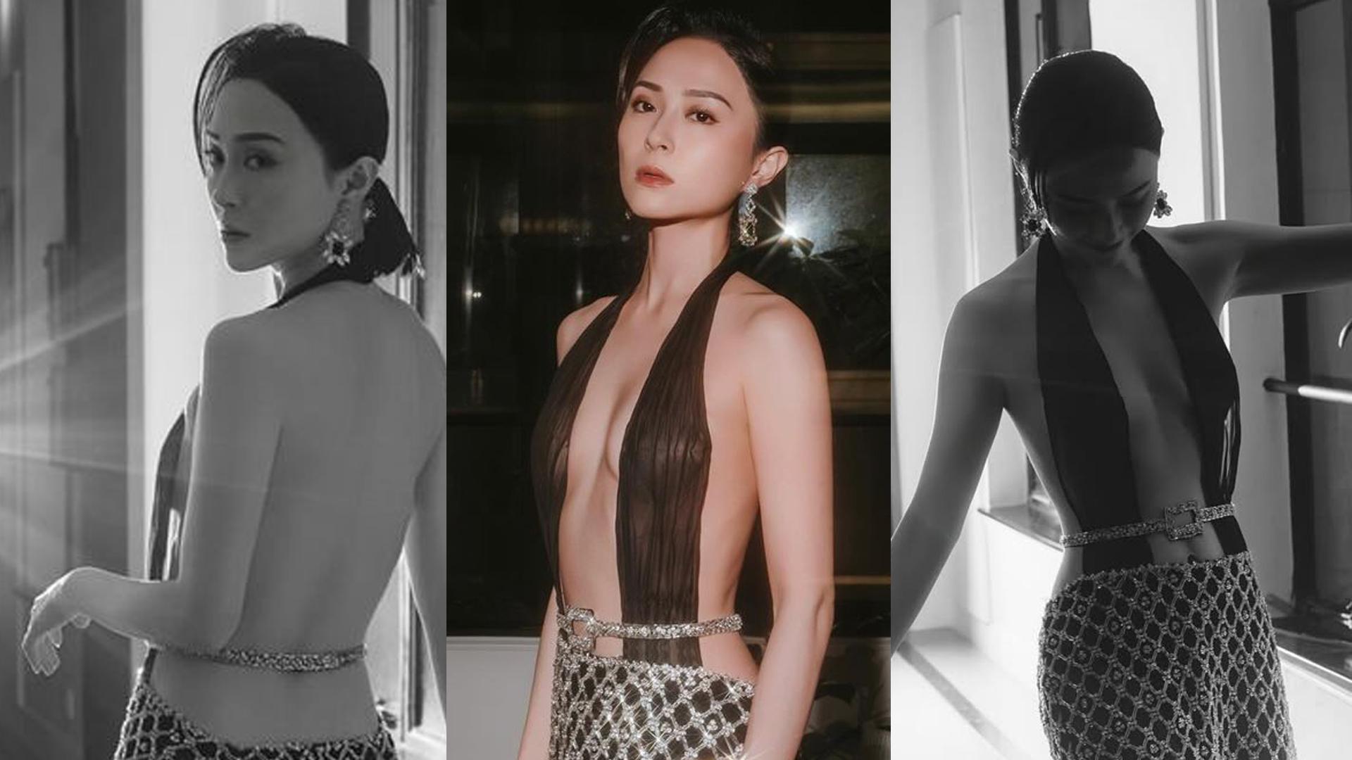 邵初兩條布遮胸po黑白照露半球 揚言唔再行公主路線