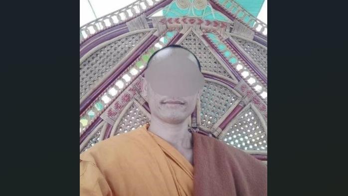 涉事的網紅僧人。(互聯網)