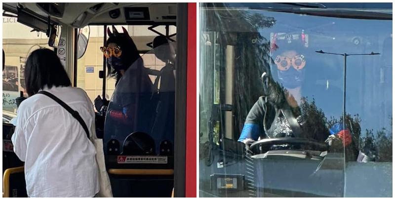 一名九巴車長相信在萬聖節當天，精心打扮更戴上面具及Cosplay (網上圖片)