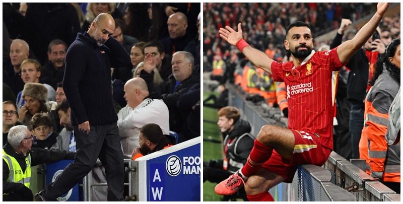 曼城作客領先下被白禮頓反勝2:1，領隊哥迪奧拿執教生涯首次連輸4場。利物浦主場迎戰阿士東維拉，憑紐尼斯與沙拿各建一功以2:0輕取對手，續排英超榜首領先曼城5分。(路透社/利物浦fb)