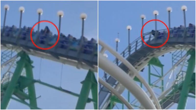 美國男坐過山車發覺安全桿鬆開　頂點衝下前跳車逃生