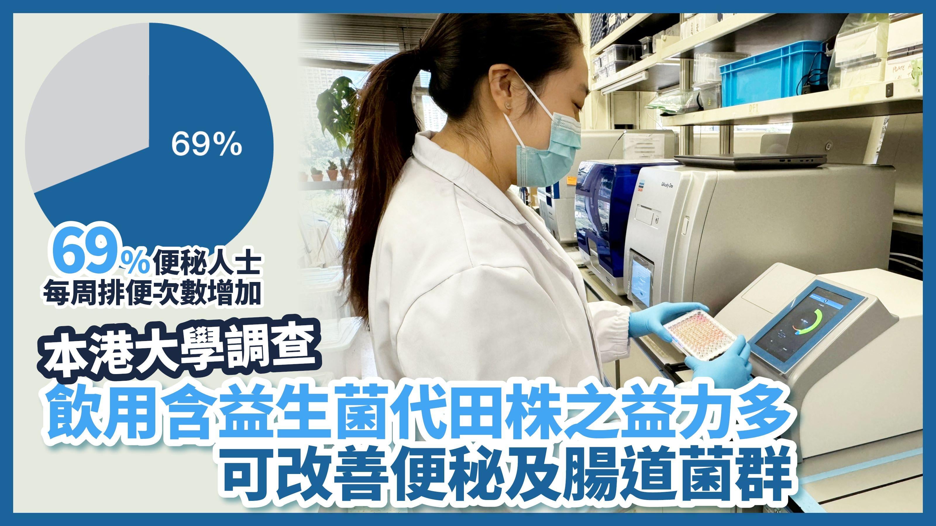 本港大學調查：飲用含益生菌代田株之益力多 改善便秘及腸道菌群