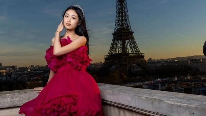 任達華愛女任晴佳出席巴黎名媛舞會遇上張藝謀女兒