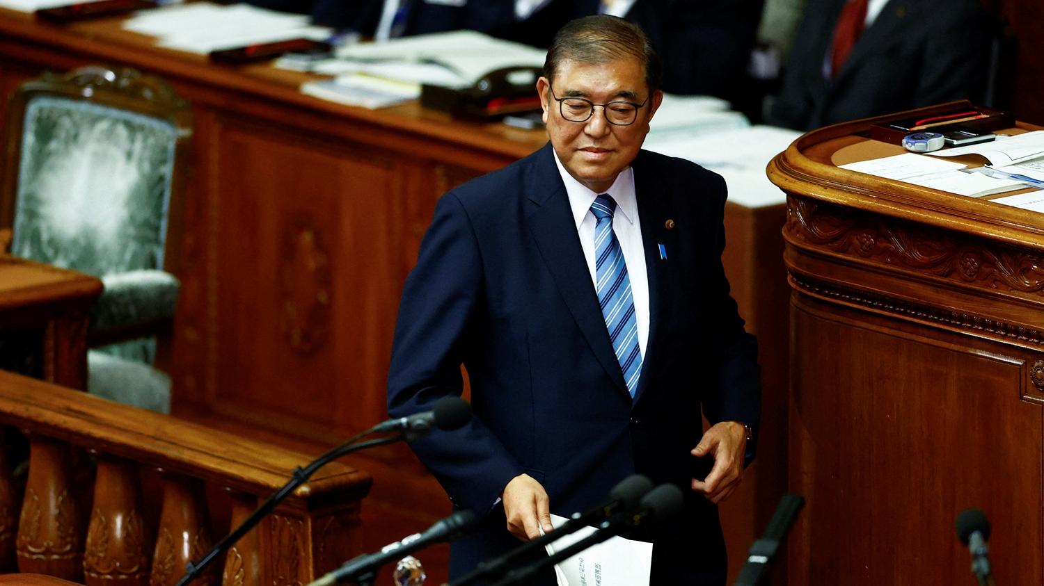 日本首相石破茂。(路透社)