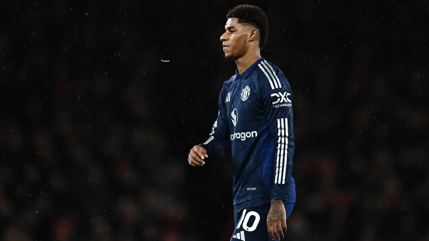 連續3仗被剔出名單，拉舒福特在曼聯前途成疑。(路透社)