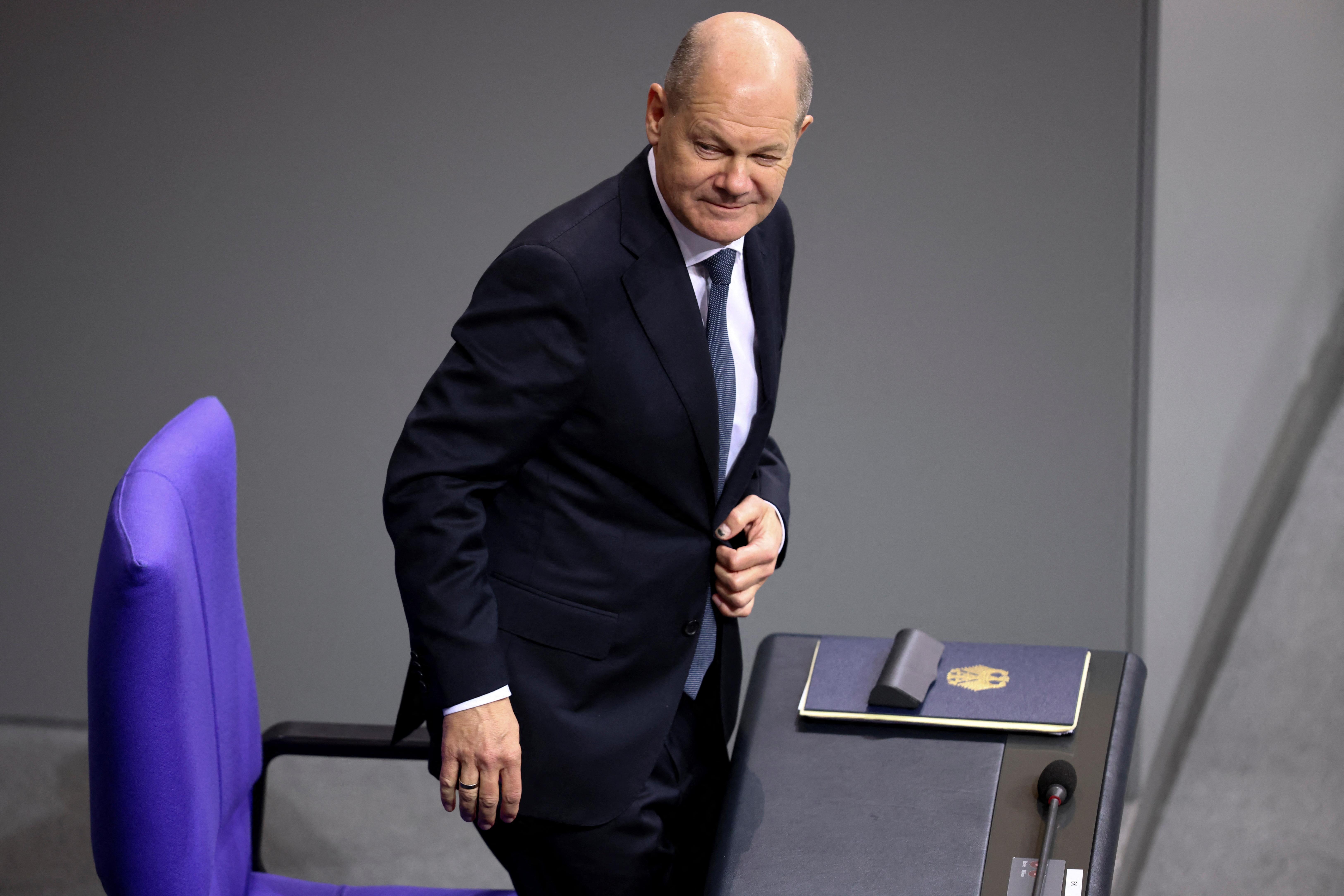 德國總理朔爾茨未能通過國會聯邦議院的信任動議，將提前明年2月舉行大選。（路透社）