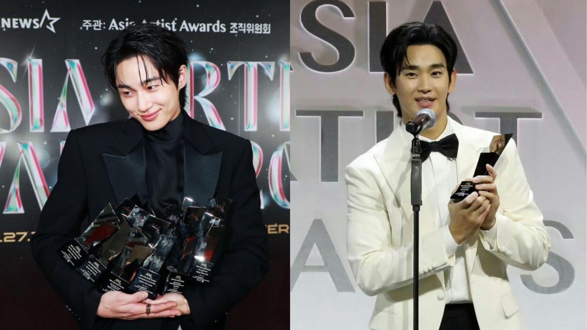 AAA頒獎禮｜邊佑錫擸6獎 金秀賢奪大獎台上感謝《淚之女王》金智媛