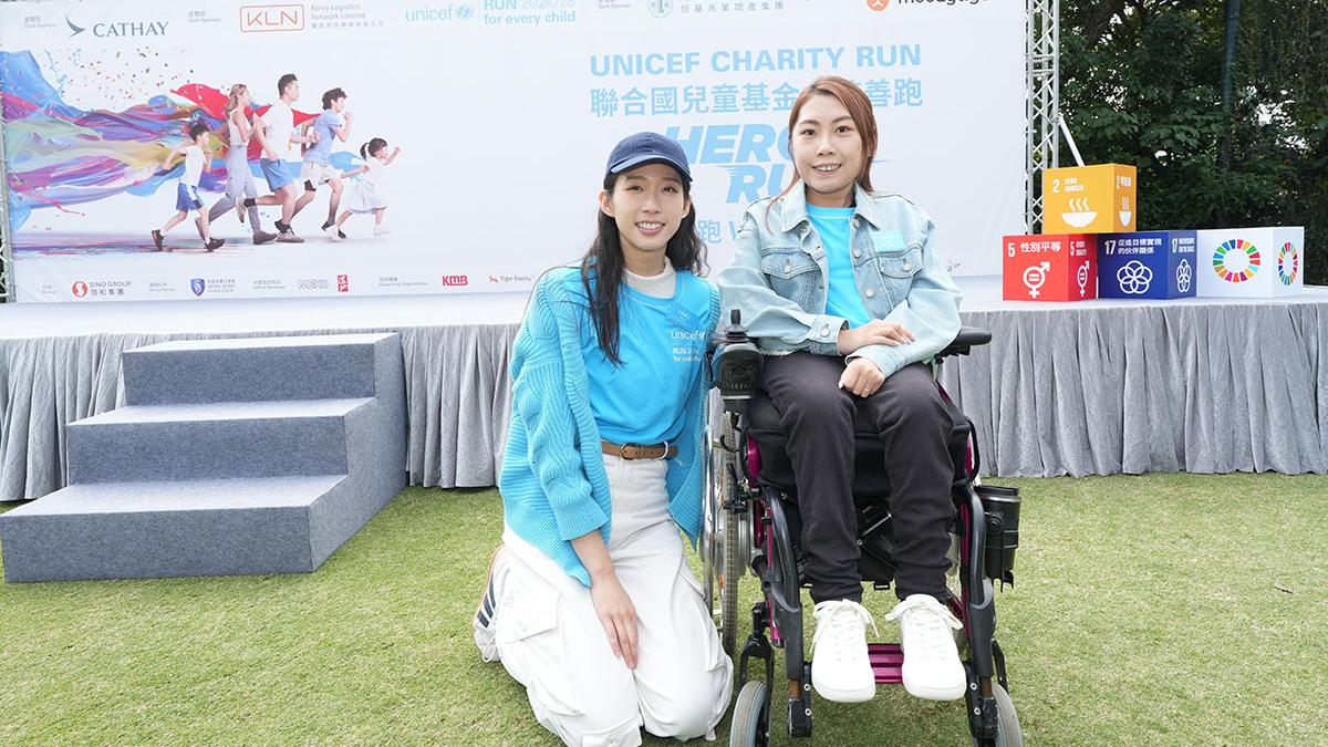 何宛淇(右)和江旻憓(左)為今次活動的星級英雄。