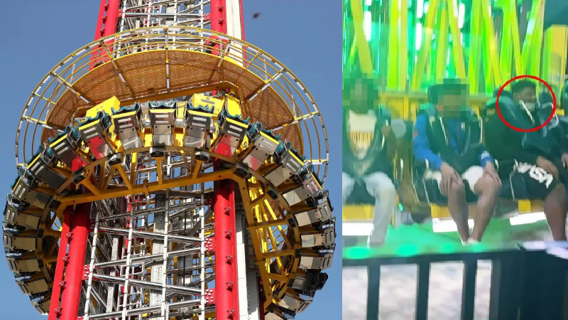 14歲少年玩跳樓機 高空墮下亡 事前曾說「安全桿在動