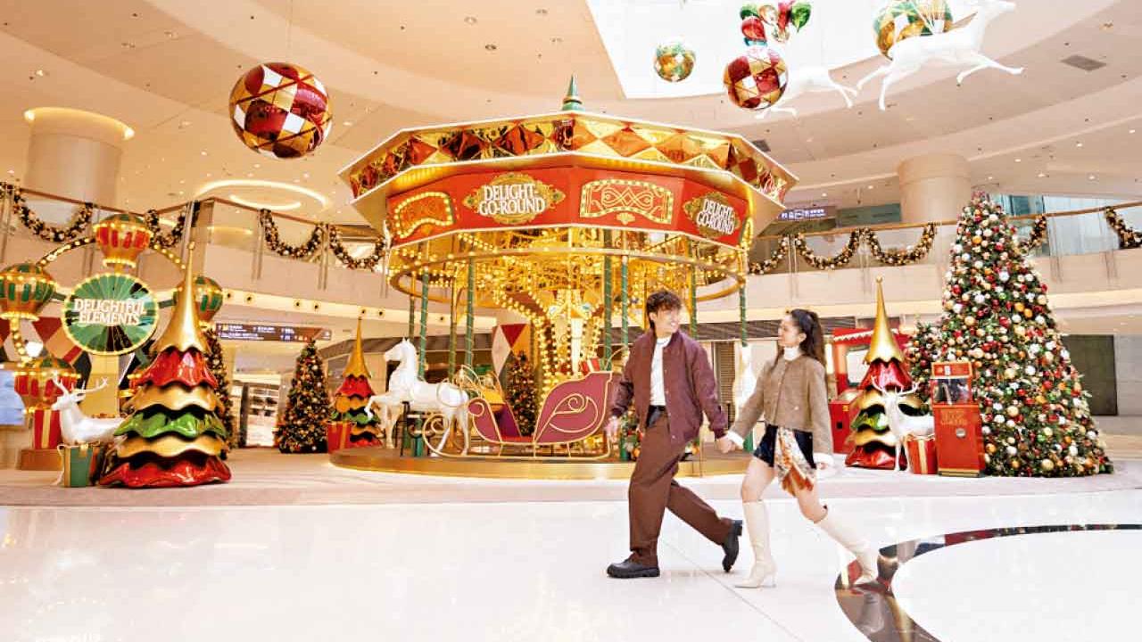 ELEMENTS 圓方化身聖誕限定遊樂園 華麗旋轉木馬  星光摩天輪浪漫登場
