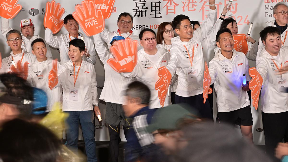 「香港街馬2024」賽事今日早上舉行。(政府新聞處)