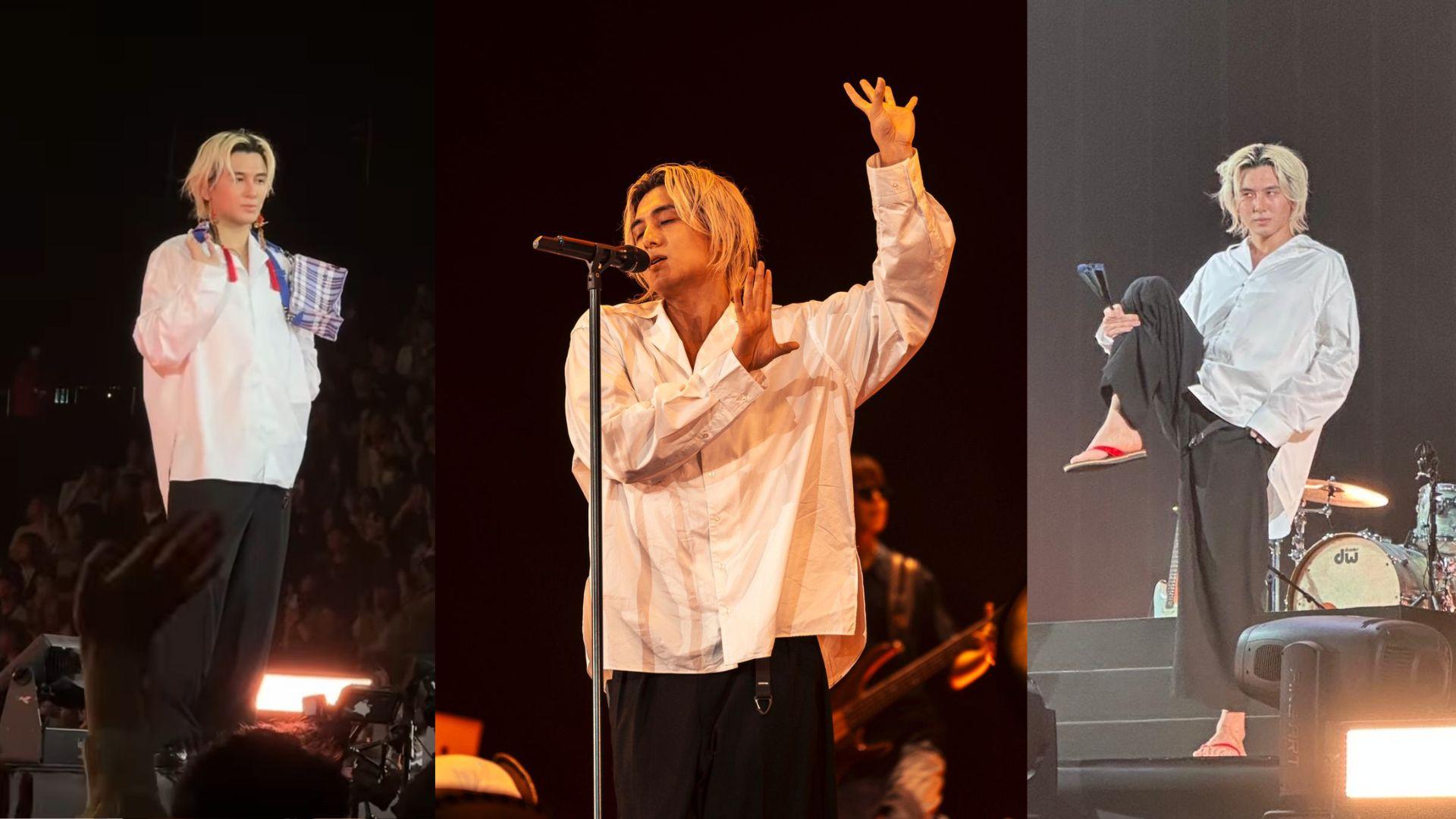 藤井風香港演唱會穿人字拖孭紅白藍 亞博個唱加入《東方之珠》與《獅之山下》作致敬