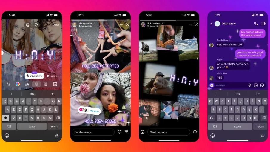 IG新功能教學｜DM Schedule指定時間傳私訊　聖誕新年主題Story