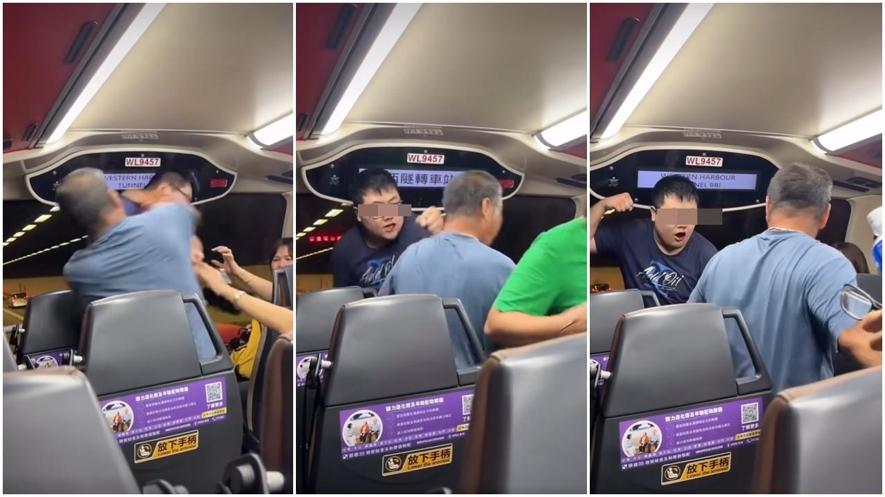 網上熱話｜巴士MMA眼鏡哥被阿叔打爆缸