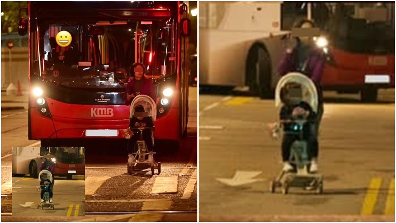 網上熱話｜沙膽女推BB車行馬路累九巴慢駛