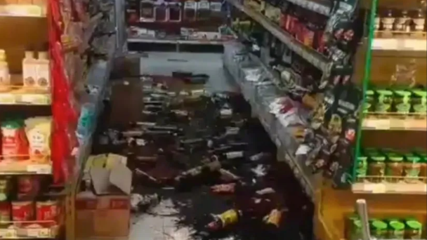 寧夏銀川兩次地震造成6人輕傷(網上影片截圖)