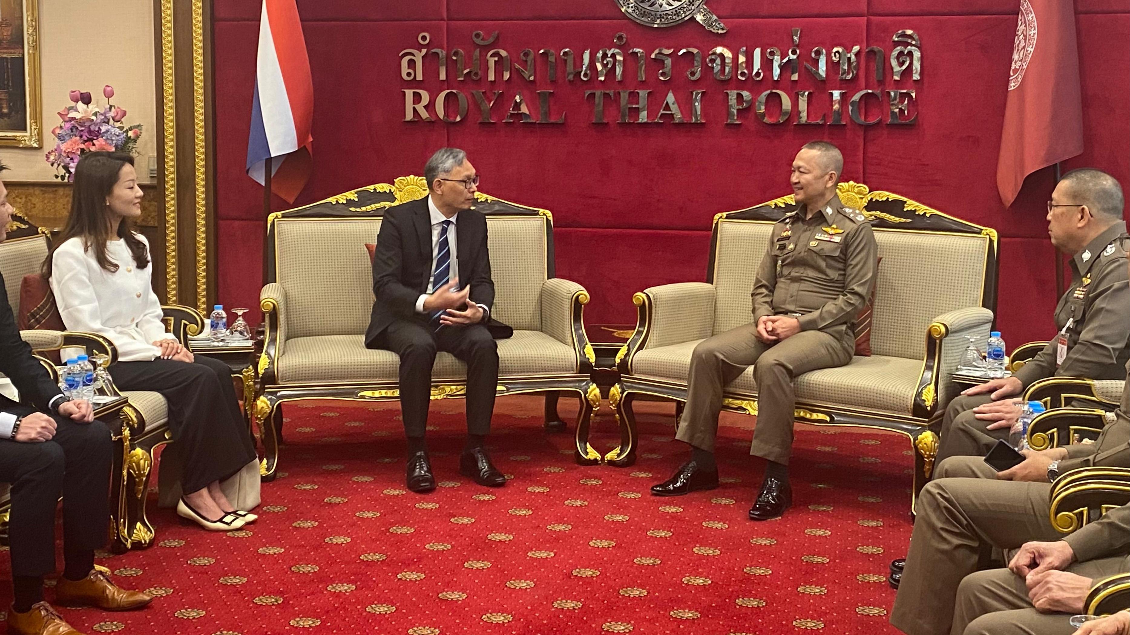 專責組會見泰國警方。