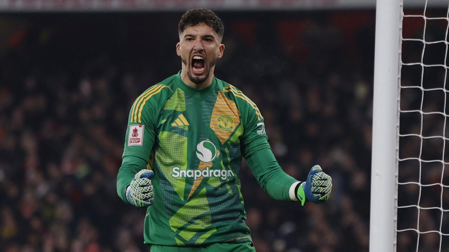 巴恩迪亞救出夏維斯的12碼，成曼聯晉級功臣。(路透社)